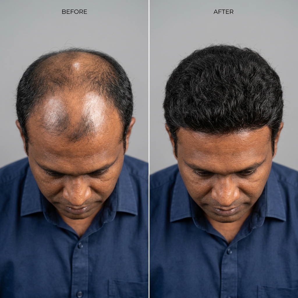 Transformation — Crown Baldness