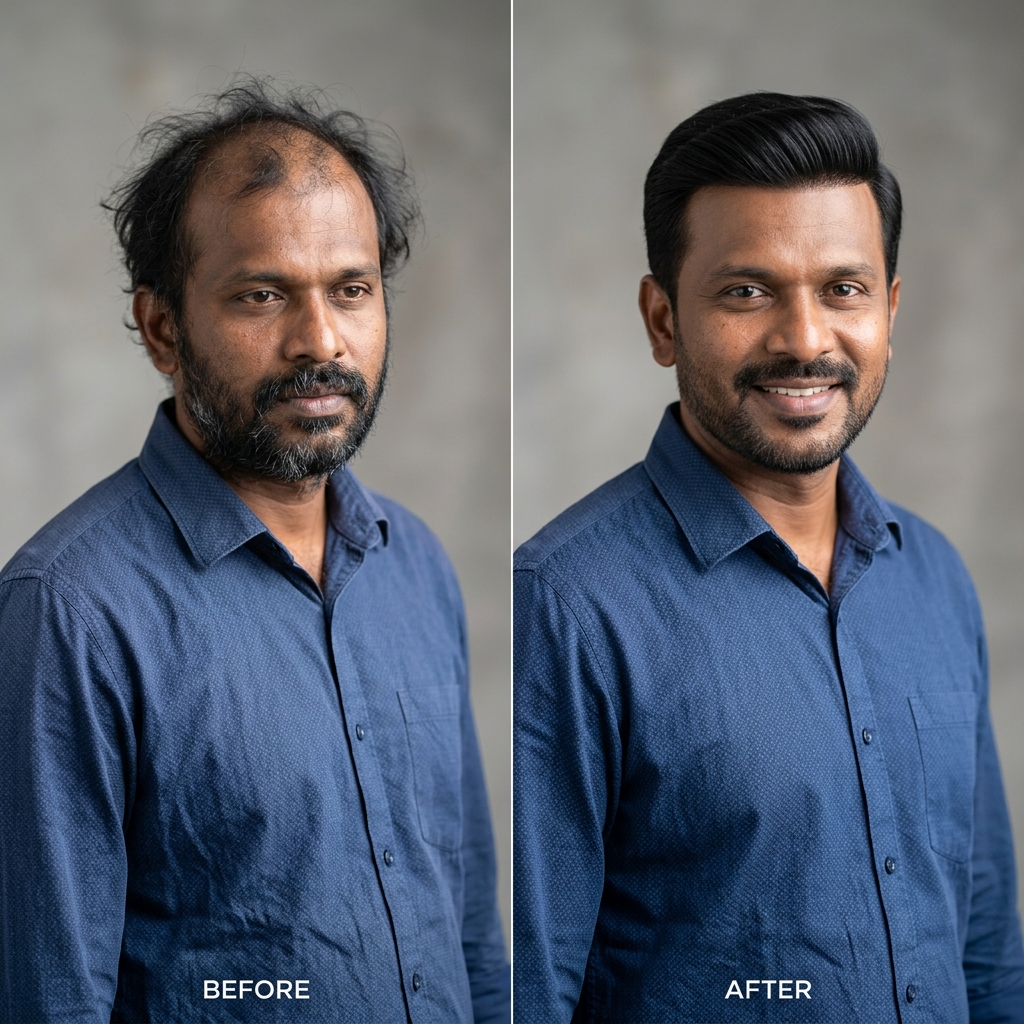 Transformation — Groomed Professional Look