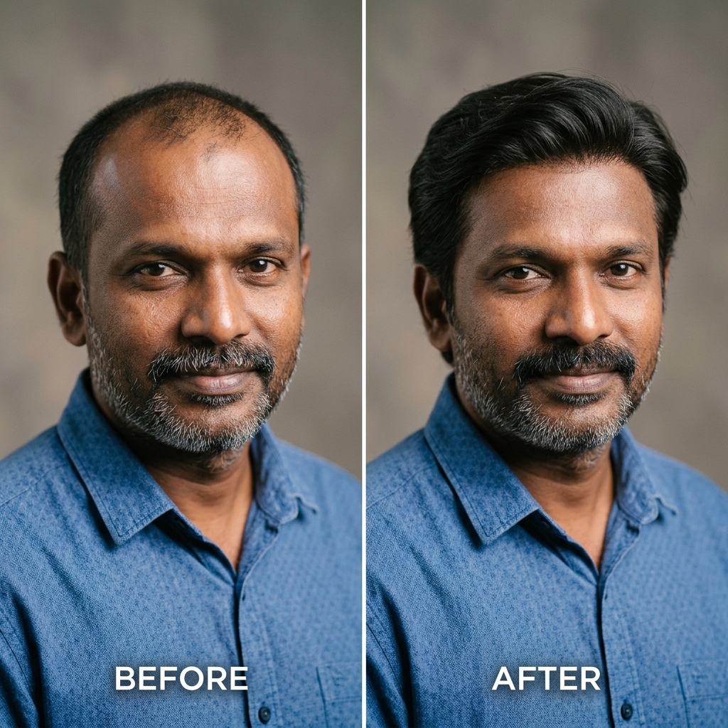 Transformation — Receding Hairline