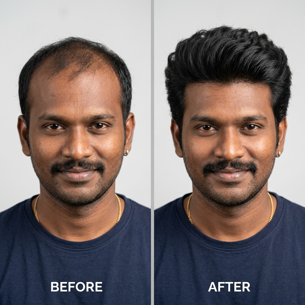 Transformation — Hair Volume Improvement